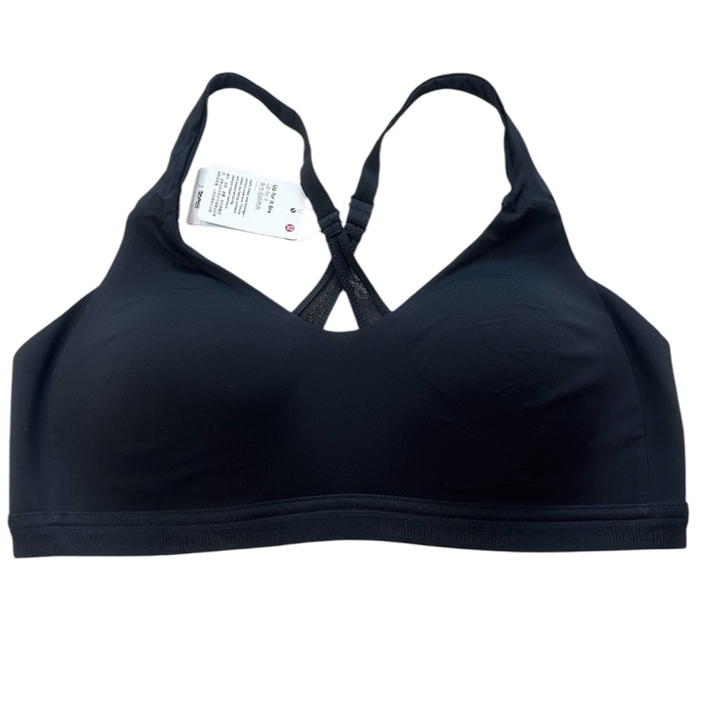 Lululemon Up for It Sports Bra 36C Black NWT Adjustable Straps